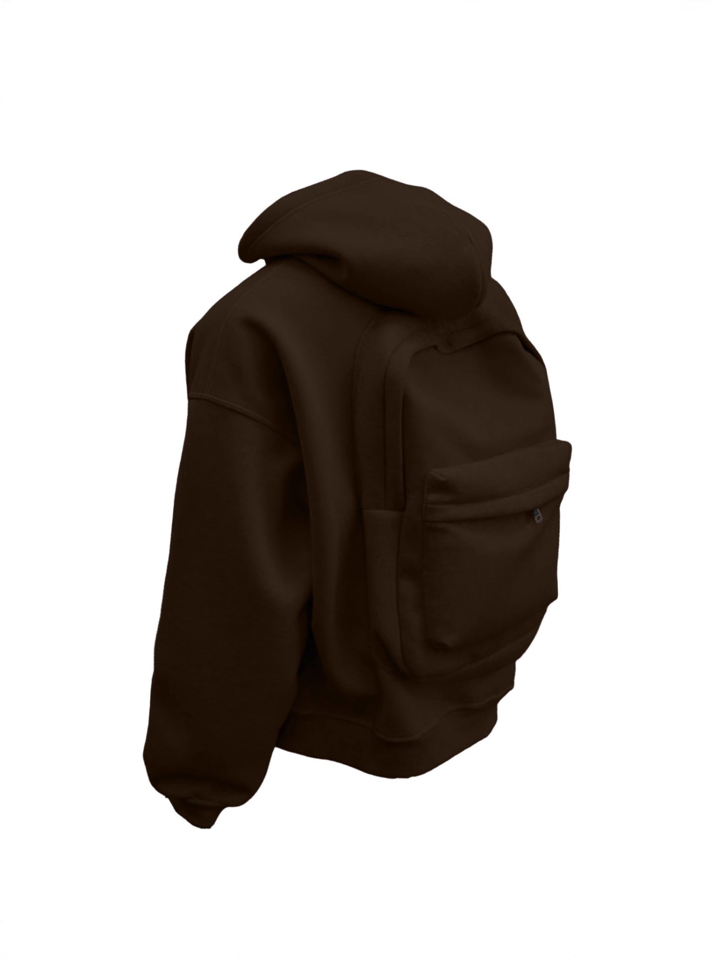Unisex Casual Fleece Lined Hooded Zipper Sweatshirt Jacket
