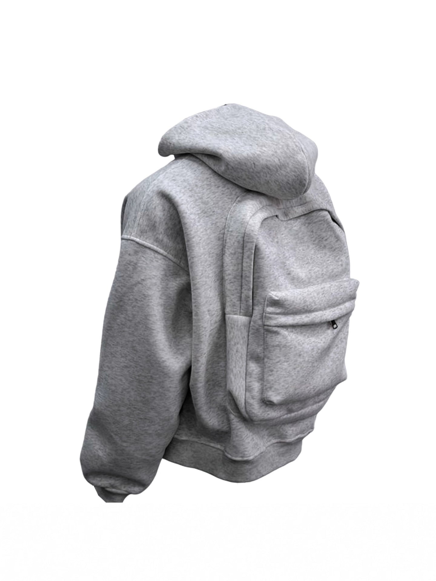 Unisex Casual Fleece Lined Hooded Zipper Sweatshirt Jacket