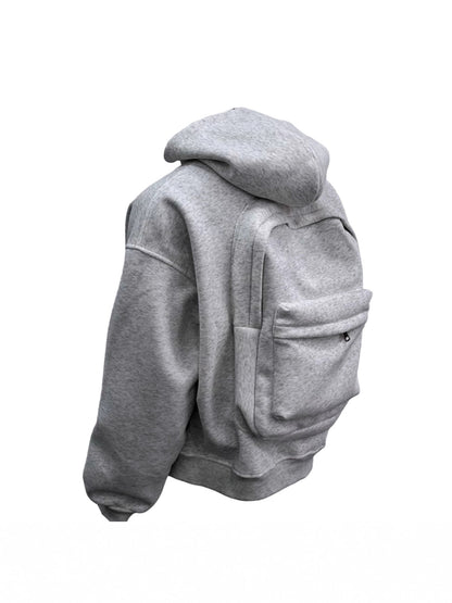 Unisex Casual Fleece Lined Hooded Zipper Sweatshirt Jacket