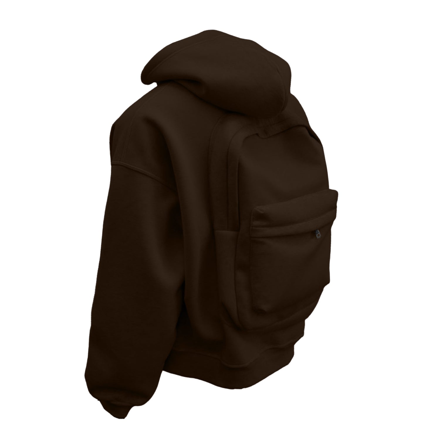 Unisex Casual Fleece Lined Hooded Zipper Sweatshirt Jacket